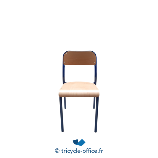 Tricycle-Office-mobilier-bureau-occasion-Chaise-d'école-structure-bleu (2)