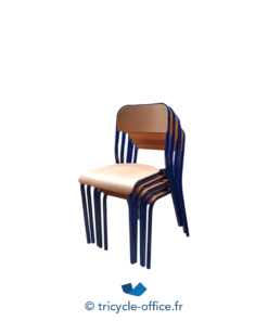 Tricycle-Office-mobilier-bureau-occasion-Chaise-d'école-structure-bleu (4)