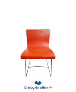 Tricycle-Office-mobilier-bureau-occasion-Chaise-visiteur-LIGNE-ROSET-Sala-orange (1)