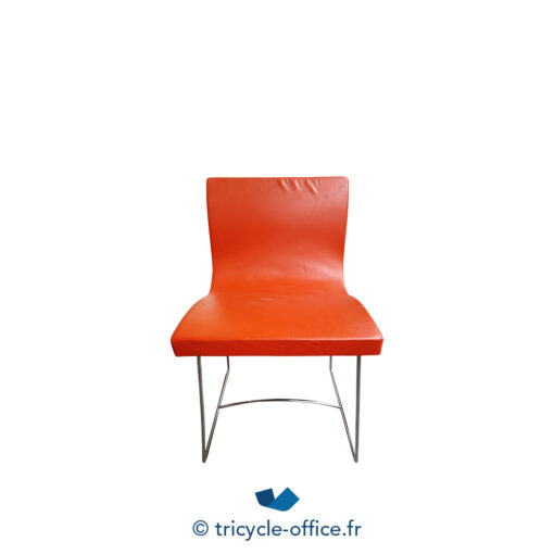 Tricycle-Office-mobilier-bureau-occasion-Chaise-visiteur-LIGNE-ROSET-Sala-orange (1)