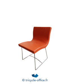 Tricycle-Office-mobilier-bureau-occasion-Chaise-visiteur-LIGNE-ROSET-Sala-orange (2)