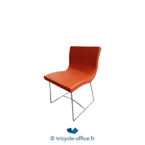 Tricycle-Office-mobilier-bureau-occasion-Chaise-visiteur-LIGNE-ROSET-Sala-orange (2)