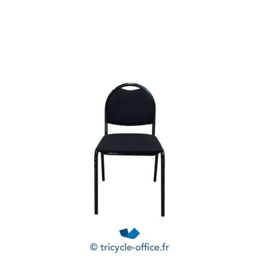 Tricycle-Office-mobilier-bureau-occasion-Chaise-visiteur-tissu-noir (1)