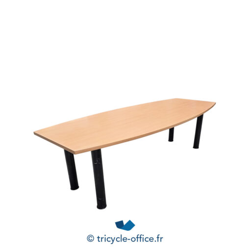 Tricycle-Office-mobilier-bureau-occasion-Table-de-réunion-tonneau-250x104-cm (2)