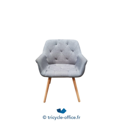 Tricycle-Office-mobilier-bureau-Chaise visiteur grise