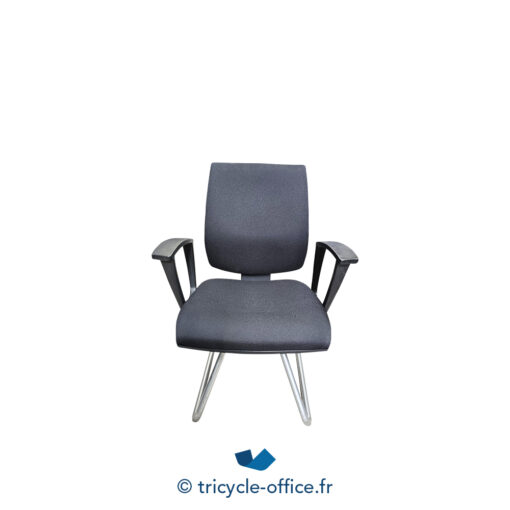 Tricycle-Office-mobilier-bureau-occasion-Chaise visiteur luge noir