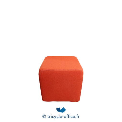 Tricycle-Office-mobilier-bureau-occasion-Pouf-STEELCASE-orange