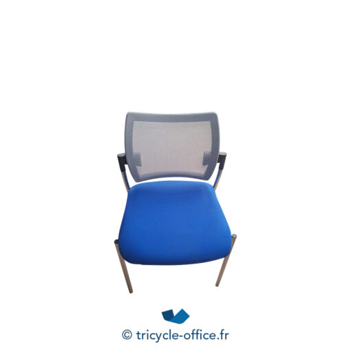 Tricycle-Office-mobilier-bureau-occasion-Chaise visiteur bleu