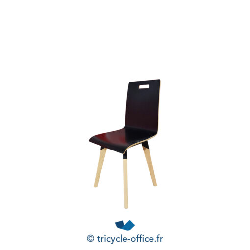 Tricycle-Office-mobilier-bureau-occasion-Chaise-de-restauration-bois-noire (2)