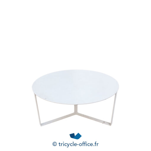 Table basse ronde blanche - Occasion