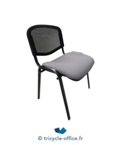 Chaise visiteur grise