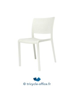 Chaise visiteur blanche