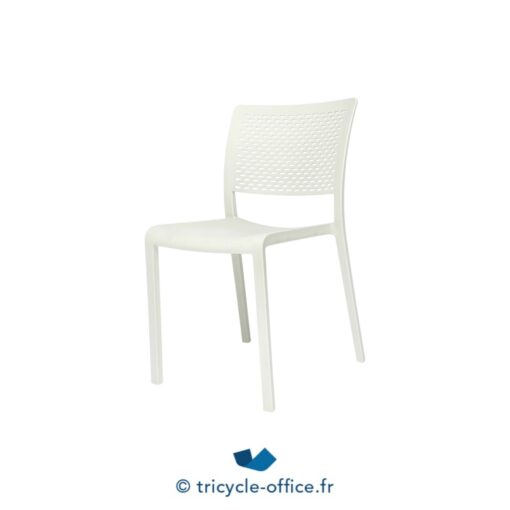 Chaise visiteur blanche