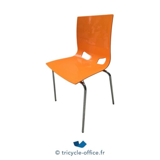 Chaise visiteur orange - Occasion