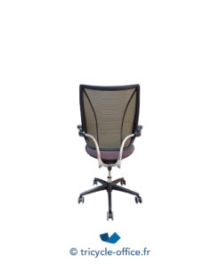 Tricycle-Office-Fauteuil-de-bureau-HUMANSCALE-dossier-vert-assise-noir (1