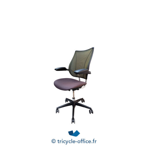 Tricycle-Office-Fauteuil-de-bureau-HUMANSCALE-dossier-vert-assise-noir (1 (3)