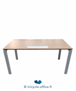 Tricycle-Office-mobilier-bureau-occasion-Bureau-droit-blanc-140x70-cm-roulettes