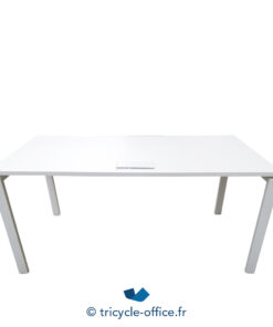 Tricycle-Office-mobilier-bureau-occasion-Bureau-droit-blanc-160x80-cm