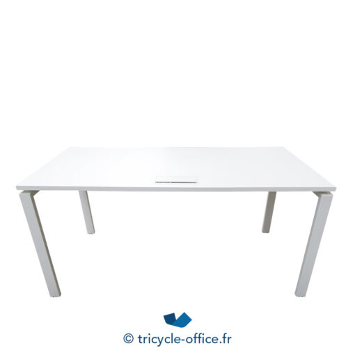 Tricycle-Office-mobilier-bureau-occasion-Bureau-droit-blanc-160x80-cm