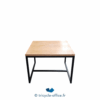 Tricycle-Office-mobilier-bureau-occasion-Table-basse-carrée-bois
