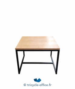 Tricycle-Office-mobilier-bureau-occasion-Table-basse-carrée-bois