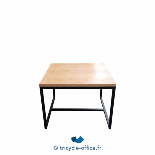 Tricycle-Office-mobilier-bureau-occasion-Table-basse-carrée-bois