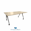 Tricycle-Office-mobilier-bureau-occasion-Table-de-réunion-à-roulettes-180x100-cm