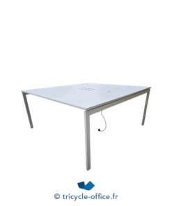 Tricycle-Office-mobilier-bureau-occasion-Table-de-réunion-blanche-140x140-cm (2)