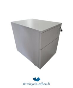 Tricycle-Office-mobilier-bureau-Caisson blanc 2 tiroirs