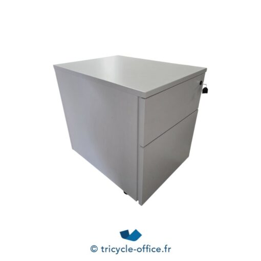 Tricycle-Office-mobilier-bureau-Caisson blanc 2 tiroirs