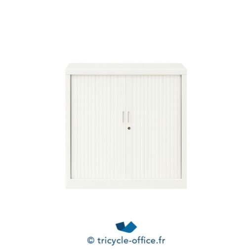 Armoire à rideaux mi-haute blanc L 120  – Occasion – Image 2
