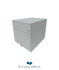 Tricycle-Office-mobilier-bureau-Caisson gris 2 tiroirs