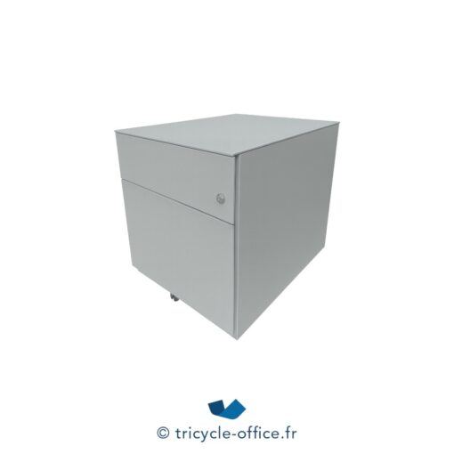 Tricycle-Office-mobilier-bureau-Caisson gris 2 tiroirs