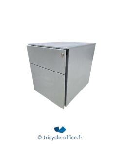 Caisson gris métal 2 tiroirs – Occasion